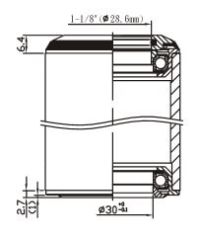 ŠOLJA VOLANA POLUINTEGRISANA FORCE AHEAD 1 1/8'' Al, black